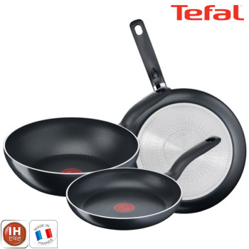 [테팔] 팬&냄비 인덕션 스타트이지 3종세트 (프라이팬 24cm + 28cm + 볶음팬 28cm)