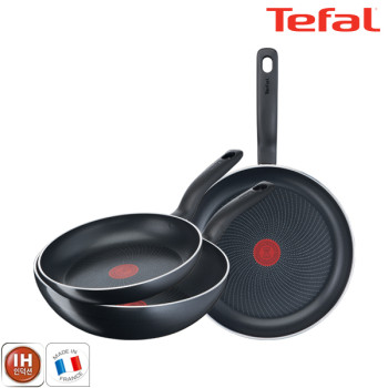 [테팔] 팬&냄비 인덕션 스타트이지 3종세트 (프라이팬 24cm + 30cm + 볶음팬 28cm)