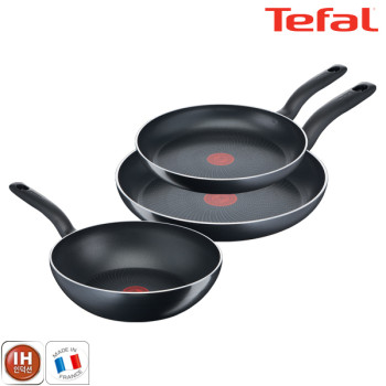 [테팔] 팬&냄비 인덕션 스타트이지 3종세트 (프라이팬 28cm + 30cm + 볶음팬 28cm)