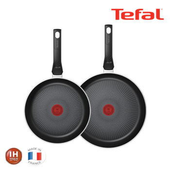 [테팔] 팬&냄비 PTFE IH 뉴 셰프터치 2종세트 (프라이팬 20cm + 30cm)
