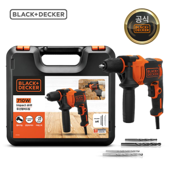 [블랙앤데커] 유선 전동 전기 햄머드릴 710W BEH710K (하드케이스포함)