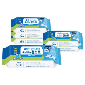 [청소포 & 행주티슈] 숨 물걸레 청소포 50매 6팩