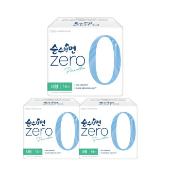 깨끗한나라 순수한면 제로 대형 14P x 3팩