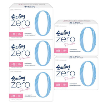 깨끗한나라 순수한면 제로 소형 18P x 5팩