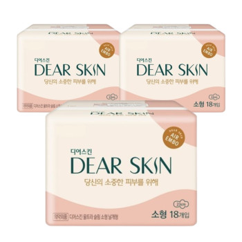 깨끗한나라 디어스킨 에어엠보 소형(18P) x 3팩