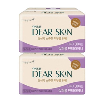 깨끗한나라 디어스킨 에어엠보 팬티라이너(30P) x 2팩