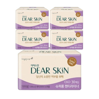 깨끗한나라 디어스킨 에어엠보 팬티라이너(30P) x 5팩