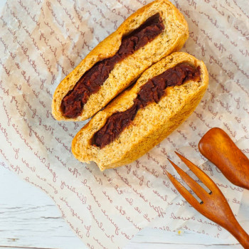 [뚝섬협동조합] 100% 국내산 발아 통밀로 만든 비건 통밀빵 단팥빵 단품