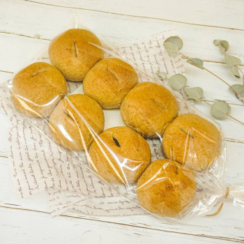 [뚝섬협동조합] 100% 국내산 발아 통밀로 만든 비건 통밀빵 미니팥빵 8개 묶음