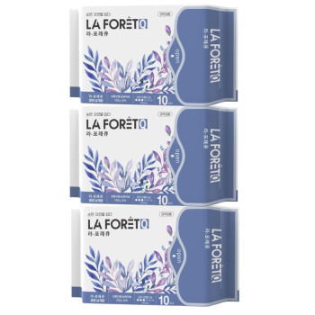 라포레Q 초슬림 순면생리대 중형(10P) x 3팩