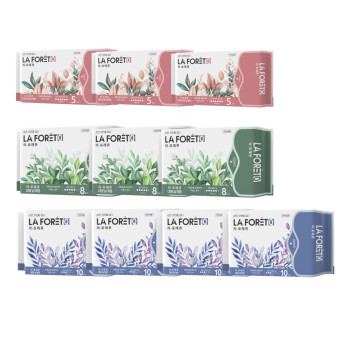 라포레Q 초슬림 순면생리대 중형(10P) 4팩+대형(8P) 3팩+오버나이트(5P) 3팩