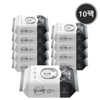 붕어빵 올인원 엘리트 A+ 프리미엄 물티슈 72매 10팩