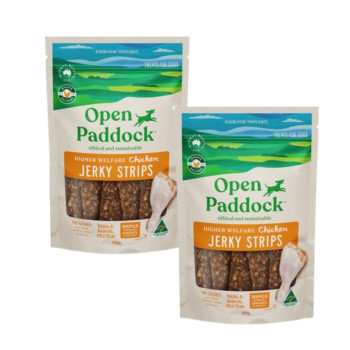 오픈패독 프리미엄 단일단백질 동물복지 치킨 저키스트립 (100g) 2개