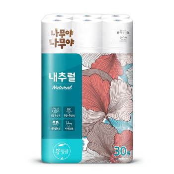 잘풀리는집 나무야나무야 내츄럴 화장지 27m 30롤  (1팩,2팩 선택 구성)