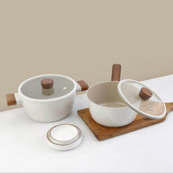 [DELLAGO] 델라고 IH(인덕션) 소이빈 세라믹냄비 2종세트- (칼라 손잡이 박스)