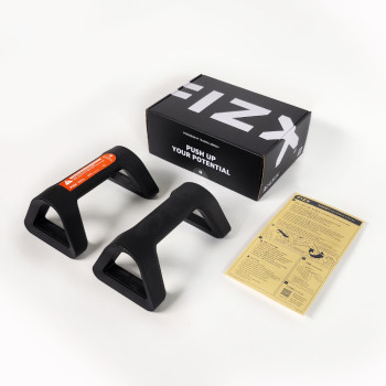 피직스 FIZX 푸쉬업바 메가그립(매트블랙) 커버포함