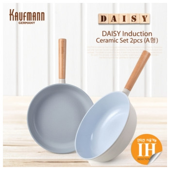 [카우프만] 데이지 인덕션 프라이팬 2P세트(A형) KDIF-A2P