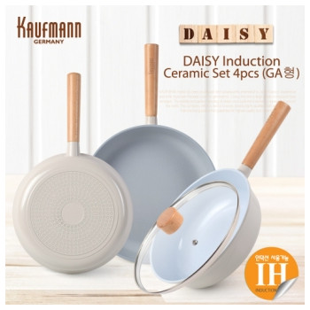 [카우프만] 데이지 인덕션 프라이팬 4P세트(GA형) KDIF-GA4P