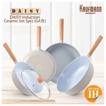 [카우프만] 데이지 인덕션 프라이팬 5P세트(GA형) KDIF-GA5P