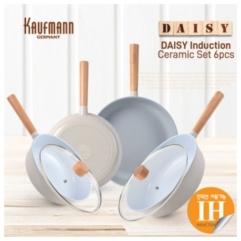 [카우프만] 데이지 인덕션 프라이팬 6P세트 KDIF-6P