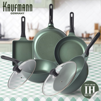 [카우프만] 올리브 인덕션 프라이팬 7종 세트 KOIF-7P