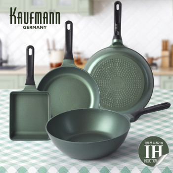 [카우프만] 올리브 인덕션 프라이팬 4종 세트(B형) KOIF-B4P