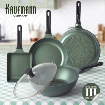 [카우프만] 올리브 인덕션 프라이팬 5종 세트(G형) KOIF-G5P