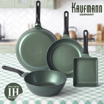 [카우프만] 올리브 인덕션 프라이팬 4종 세트(A형) KOIF-A4P