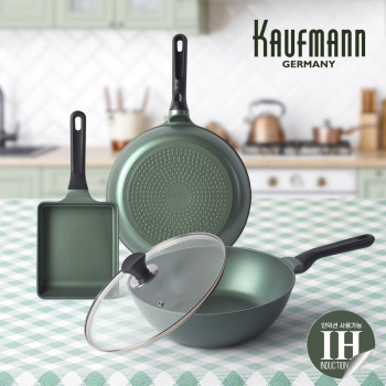 [카우프만] 올리브 인덕션 프라이팬 4종 세트(GB형) KOIF-GB4P