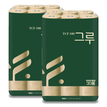 삼정_ 화장지 3겹 그루 오리지날 30m 30롤 (2팩,3팩 선택 구성)