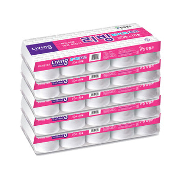 삼정_리빙 화이트 데코 화장지 50m 10롤 (5팩,10팩 선택 구성)