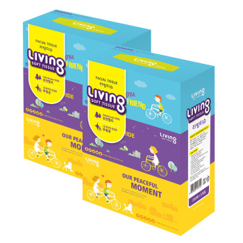 삼정_리빙 미용티슈 250매 3입 (2팩 ,4팩,8팩 선택 구성)