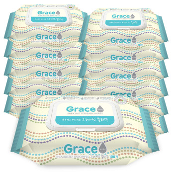 삼정_그레이스 물티슈 100매 (12팩,24팩 선택 구성)