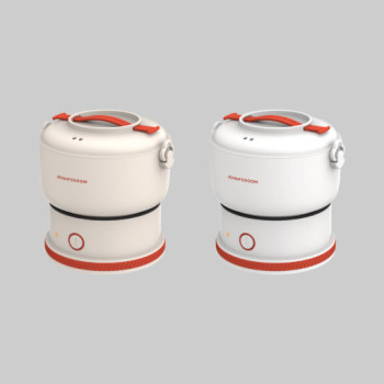 [제니퍼룸] 가정용 캠핑용 미니 멀티쿠커 2종 (냄비+인덕션) 오트밀 JR-MC1201MOM