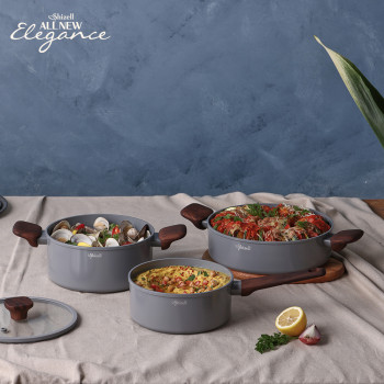 [쉬젤] 올뉴엘레강스 IH 냄비3종세트_편수18, 양수20, 전골24