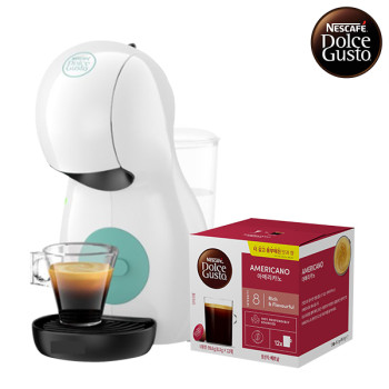 [돌체구스토]  커피머신 피콜로XS 화이트 + 12입 커피캡슐 1박스 (카페아메리카노)