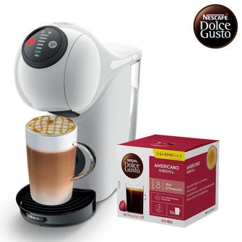 [돌체구스토] 커피머신 지니오S 베이직 화이트 + 12입 커피캡슐 1박스 (카페아메리카노)