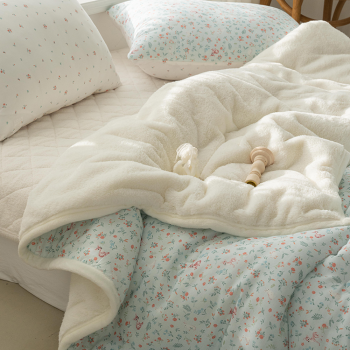 송화 코치 모달&극세사 정전기 없는 원단 무겁고 두껍지 않은 가벼운 겨울 이불 2가지 색상