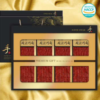 [26년 설][국내산]명작수제 쇠고기육포 1호 240g(지함60g 4p)