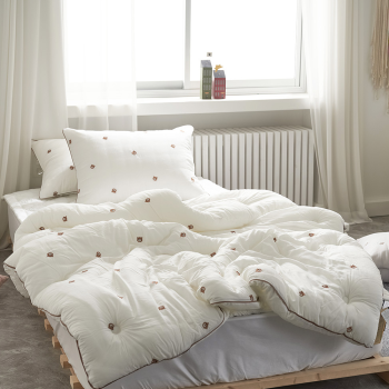 송화 곰돌이 렌징 모달 100% 피부에 무해한 저자극 부드러운 고밀도 모달 차렵이불 간절기용 사계절용 3가지 색상