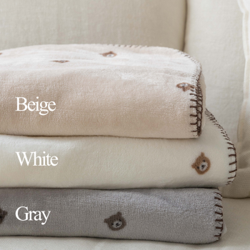 국내생산 곰돌이 밍크 극세사 담요 정전기 없는 국내생산 데일리 필수템 무릎담요&이불겸용 두가지 사이즈