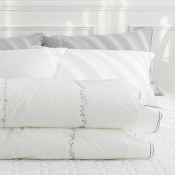 수앤지 마레 고밀도면&모달 양면 고급스러운 자수 프릴 디자인 간절기용 사계절용 2가지 두께