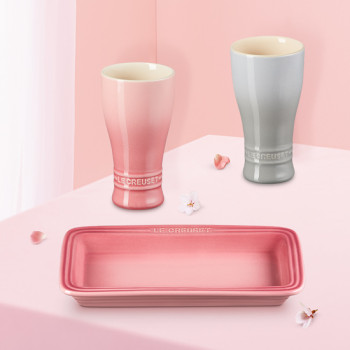 [르크루제] 직사각접시25cm 1P + 비어머그250ml 2P