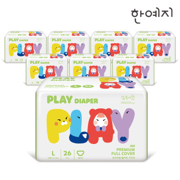 한예지 플레이 팬티 기저귀 대형 26매 x 8팩 (208매)