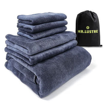 미스터러스터 초극세사 차량용 세차타월 6종세트