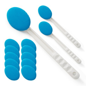 쓱싹 핸들 목욕 브러시 3P 볼타월 10P 38x8cm(블루,핑크 선택 구성)