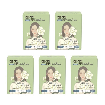샐리의법칙 생리대 시그니처 슬림핏 대형(5P) x 5팩