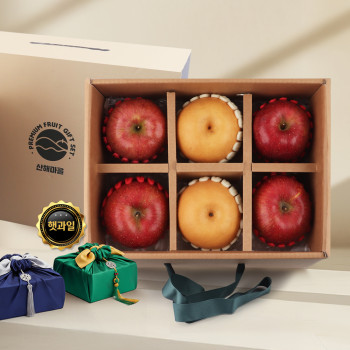 산해마을 사과 배 선물세트 6수 2.8kg내외
