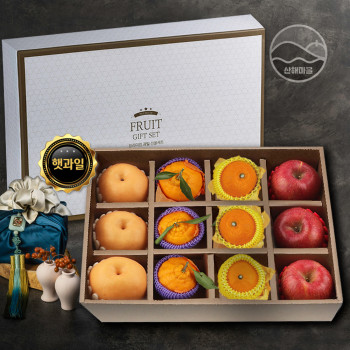 한라봉혼합 선물세트 6kg내외(사과3 배3 한라봉3 황금향3)