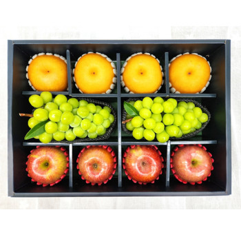 [인기과일선물] 사과 배 샤인머스켓 선물세트 5kg내외(사과4 배4 샤인머스캣2수)